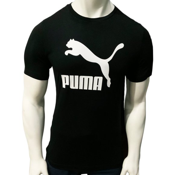 NWT PUMA MEN'S BLACK CREW NECK SHORT SLEEVE T-SHIRT SIZE S - Picture 1 of 5